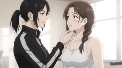 Hot Japanese Milf Teacher Gives Extra Class To Big Tits Student And Presses Her Boobs For Hard Fuck And Creampie