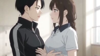 Hot Japanese Milf Teacher Gives Extra Class To Big Tits Student And Presses Her Boobs For Hard Fuck And Creampie