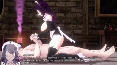 Holy Knight Goes Undercover on a Mission but Gets Destroyed and Becomes a Slutty Maid Cowgirl Creampie
