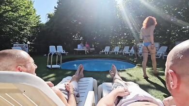 Naturist Camp Orgy Destroyed by Italian Couple Hard Rough Sex and Fisting Squirt