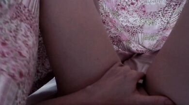 Trying to stay quiet as my roommate is right there I cant keep still masturbating until I am dripping wet