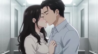 Two Strangers Stuck In Elevator Hot Sex And Cumshot