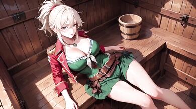 Red And Green Pirate Queen Blonde Goddess Destroyed Gushing Choked