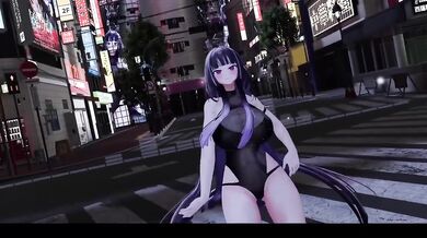 Jiggly Booba Elf Vtuber Naked Dance Destroyed by Tomboy Hentai MMD