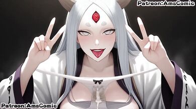 Kaguya Otsutsuki Destroyed Gushing Blowjob Big Tits Hentai Comic By Amscomic