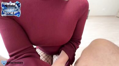 Destroyed Big Ass Stepsister in Dress Doggystyle Choked Gushing