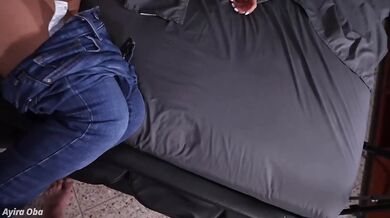 Ayira Big Ass Stuck in Tight Jeans Oils Up Stepson Squirts Pussy Gets Fucked and Explodes on Throat