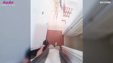 Maintenance Man Destroyed By Beautiful Brunette Girl With Big Boobs In Amateur FFM Threesome Gushing Deepthroat