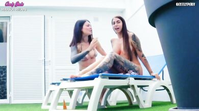 Maintenance Man Destroyed By Beautiful Brunette Girl With Big Boobs In Amateur FFM Threesome Gushing Deepthroat
