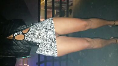 Slutty Ebony Amateur Destroyed Creampie After Party Night Club Upskirt