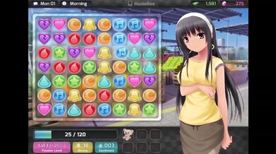 HuniePop Part 2 Destroyed Blonde Stepmom Gushing MILF Cartoon Animation Parody Big Tits Visual Novel Porn Game