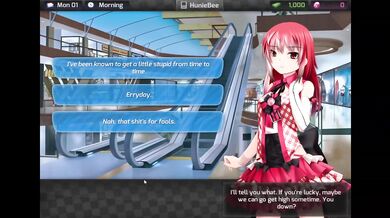 HuniePop Part 2 Destroyed Blonde Stepmom Gushing MILF Cartoon Animation Parody Big Tits Visual Novel Porn Game