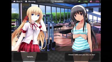 HuniePop Part 2 Destroyed Blonde Stepmom Gushing MILF Cartoon Animation Parody Big Tits Visual Novel Porn Game