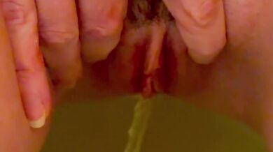 Verified Amateur Brunette Pissing Girl Dripping Pussy Grool Toilet Slave Fetish