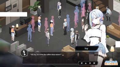Destroyed Anime Visual Novel Footjob Gameplay with Big Tits Mayor Veronica Gushing