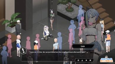 Destroyed Anime Visual Novel Footjob Gameplay with Big Tits Mayor Veronica Gushing