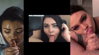 Destroyed Facial Compilation With Big Lips Blowjob Finishes