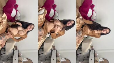 Cute Asian Thai Girl Shaved Pussy Flash Small Tits Brunette