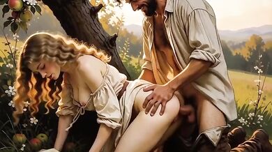 She Kept Reading Under the Apple Tree While He Destroyed Her Gushing Choked