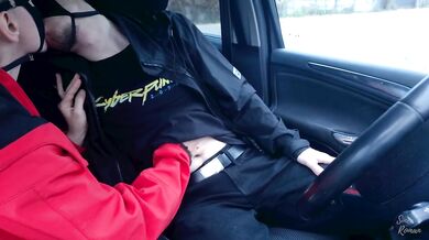 Roman Gets Destroyed By Sinea Car Deepthroat MILF Clothed Blowjob Swallow Exclusive Oral Preview