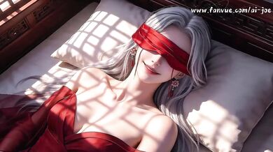 White Hair Chinese Beauty Destroyed By Cumshot In Red Dress Episode 1
