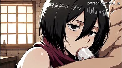 Mikasa Finally Loses Control and Cums Hard in Amateur Cosplay