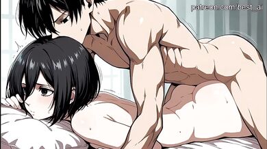 Mikasa Finally Loses Control and Cums Hard in Amateur Cosplay