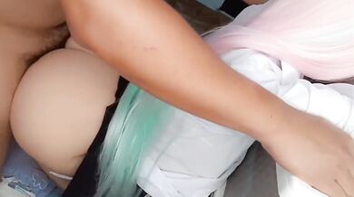 Japanese Stepdaughter With Perfect Body Likes Ass Sweat Gushing Creampie