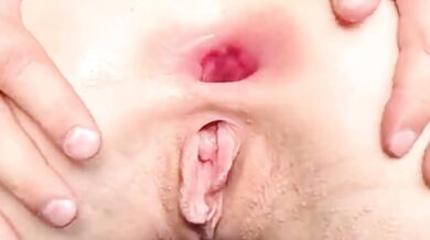 She Loves Big Cock In Her Ass Creampie Close Up POV Amateur