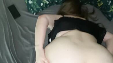 Big Ass Russian MILF Destroyed Doggystyle with Cum on Ass Amateur
