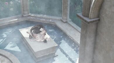 Missionary Pounding Destroyed Gushing Curvy BBW Milf by Muscular Blacked BBC in Sauna