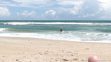 Hot Wife Destroyed Gushing Creampie On Nude Beach In Pink String Bikini 4K HD Natural Tits Real Sex Unscripted Authentic Asian MILF Amateur Outdoor
