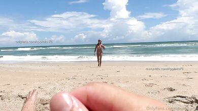 Hot Wife Destroyed Gushing Creampie On Nude Beach In Pink String Bikini 4K HD Natural Tits Real Sex Unscripted Authentic Asian MILF Amateur Outdoor