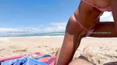 Hot Wife Destroyed Gushing Creampie On Nude Beach In Pink String Bikini 4K HD Natural Tits Real Sex Unscripted Authentic Asian MILF Amateur Outdoor