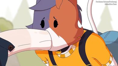 Bad Kitty Destroyed Gushing Choked Blowjob Furry Animation HD Cartoon Big Boobs