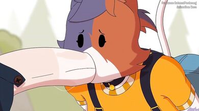 Bad Kitty Destroyed Gushing Choked Blowjob Furry Animation HD Cartoon Big Boobs