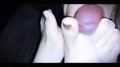 Toe Job Compilation Destroyed With Cum On Toes So Delicious Feet Fetish