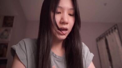innocent chinese girl destroyed daddy gushing asmr amateur solo