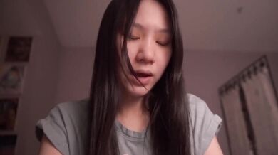 innocent chinese girl destroyed daddy gushing asmr amateur solo