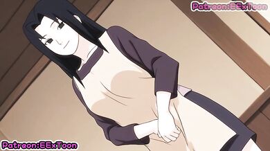 Mikoto Uchiha Destroyed Gushing Blowjob By eextoon Hentai