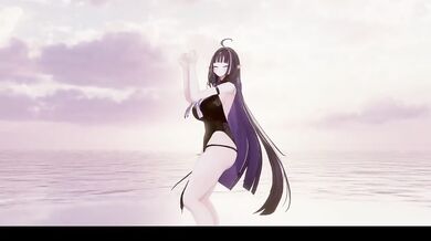 MMD cute strip dance by Hentai ELF vtuber destroyed gushing choked