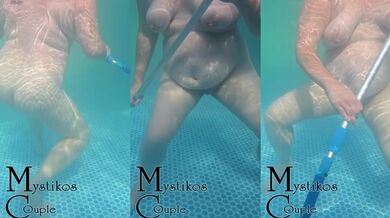 Verified Amateur Hot Milf Mom Cleaning Pool In Sexy Underwear With Big Ass Chubby Gushing Destroyed