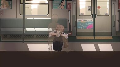 Rail Station Concierge Choked on Gushing Cum in Public Cartoon HD