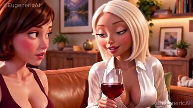 Helen Parr and Mirage Destroyed in Dirty Cartoon Lesbian Pussy Licking and Dildo Deeds