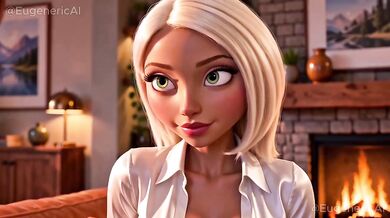 Helen Parr and Mirage Destroyed in Dirty Cartoon Lesbian Pussy Licking and Dildo Deeds