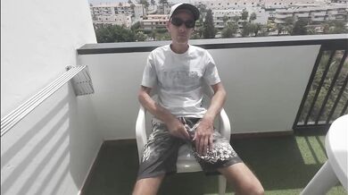 British Brunette Maid Destroyed His Dick Outside Hotel In Pink Bikini