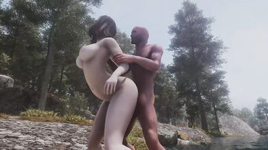 Warrior Large Breasts Medieval Sex By The Lakeshore Destroyed