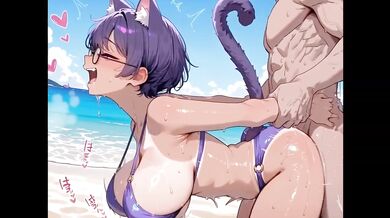 Mimi's Beach Pleasure Destroyed After Intense Anime Hentai Fuck