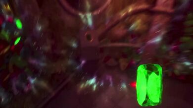 The giant helps the fairy with cleaning and now she rides a giant dick