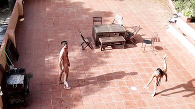 Caught Fucking Outside In The Courtyard Amateur Brunette HD